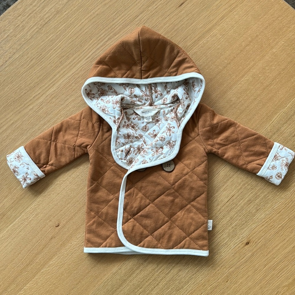Reversible Burts Bees Infant quilted coat